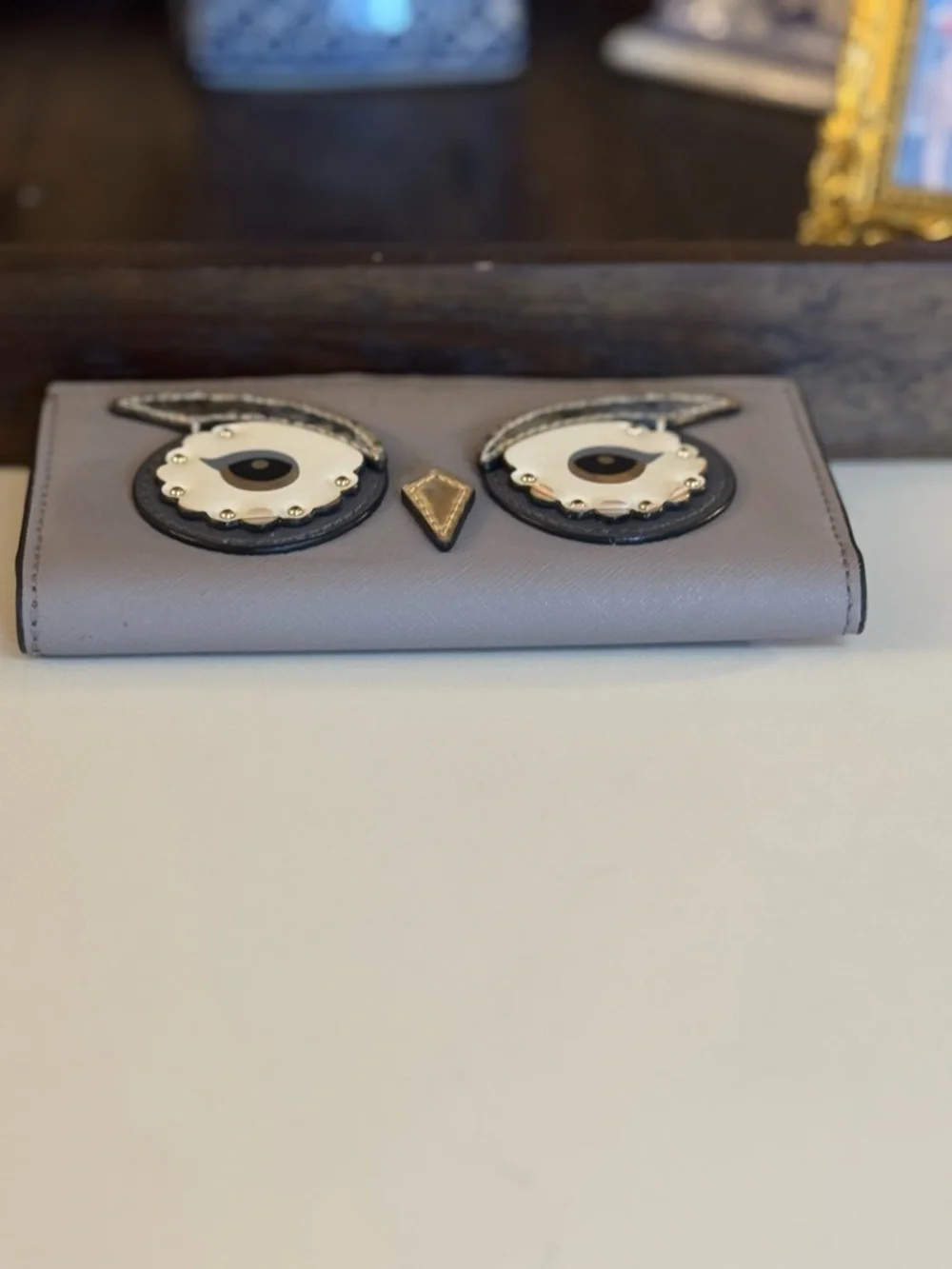 🩶 KATE SPADE OWL STACEY SAFFIANO LEATHER WALLET! - Picture 9 of 9